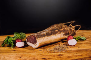 Grinden-Karreespeck am Stück, ca. 500g
